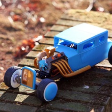 rc voiture hot rod art jouet chaud de la tige 3d print model - Mito3D