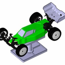 rc voiture supporter 1 10 8 échelle petit chariot choc Jeu Kyosho losi tlr Mugen traxxas équipe radiographie yokomo techno 3d print model - Mito3D
