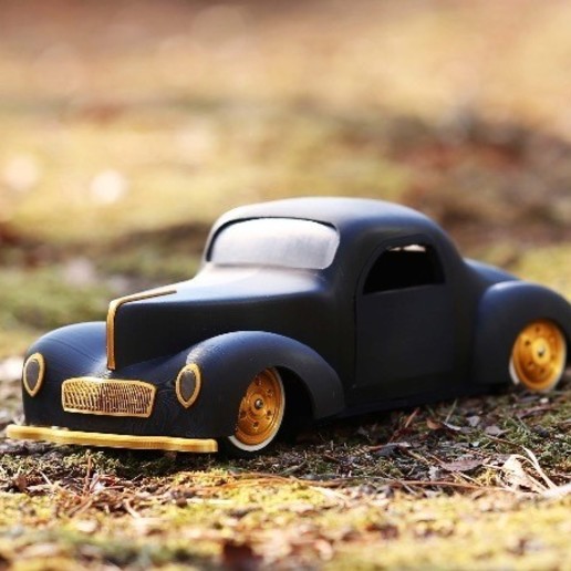 coche rc willys clásico gadget de juguete rccar 3D print model - Mito3D