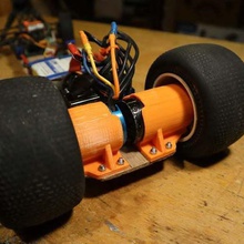 rc dragster doğrudan tahrik motoru monte edin oyun r c araçlar ultra motor mount hızlı araba sürücü fırçasız 3d print model - Mito3D