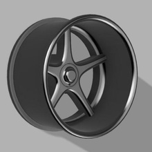 rc drift roda prato fundo v1 vários rcdrift rcwheel a rim brock shakydrifters 3d print model - Mito3D