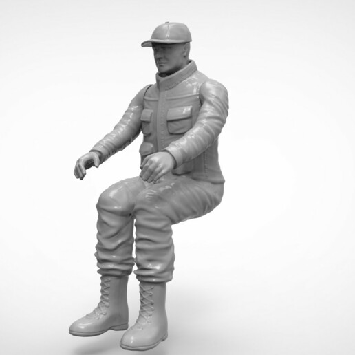 rc figure driver game toy man woman car truck hand leg clothes 3D print model - Mito3D