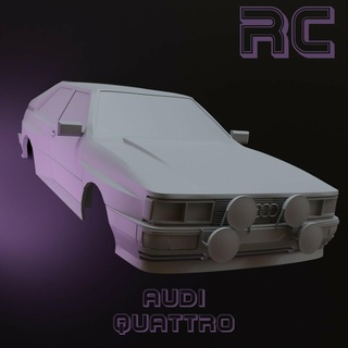 rc habitação audi quattro controlo remoto controlada carro Projeto 3d print model - Mito3D