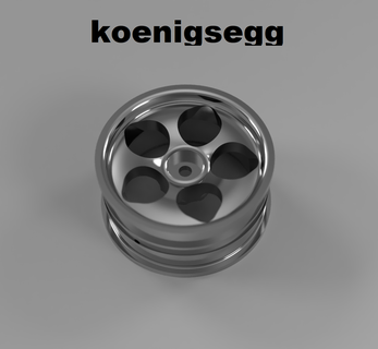 rc Koenigsegg cc8s roues 1 10 rccar rcdrift dérive manière générale Douane rcwheels jantes travail 3d print model - Mito3D