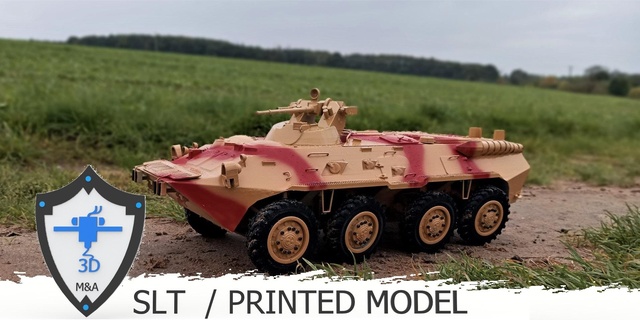 rc model btr 82 scale 1 16 army rocket launcher tank motor engine toy reciever gear usa russia ukraine 3d print model - Mito3D