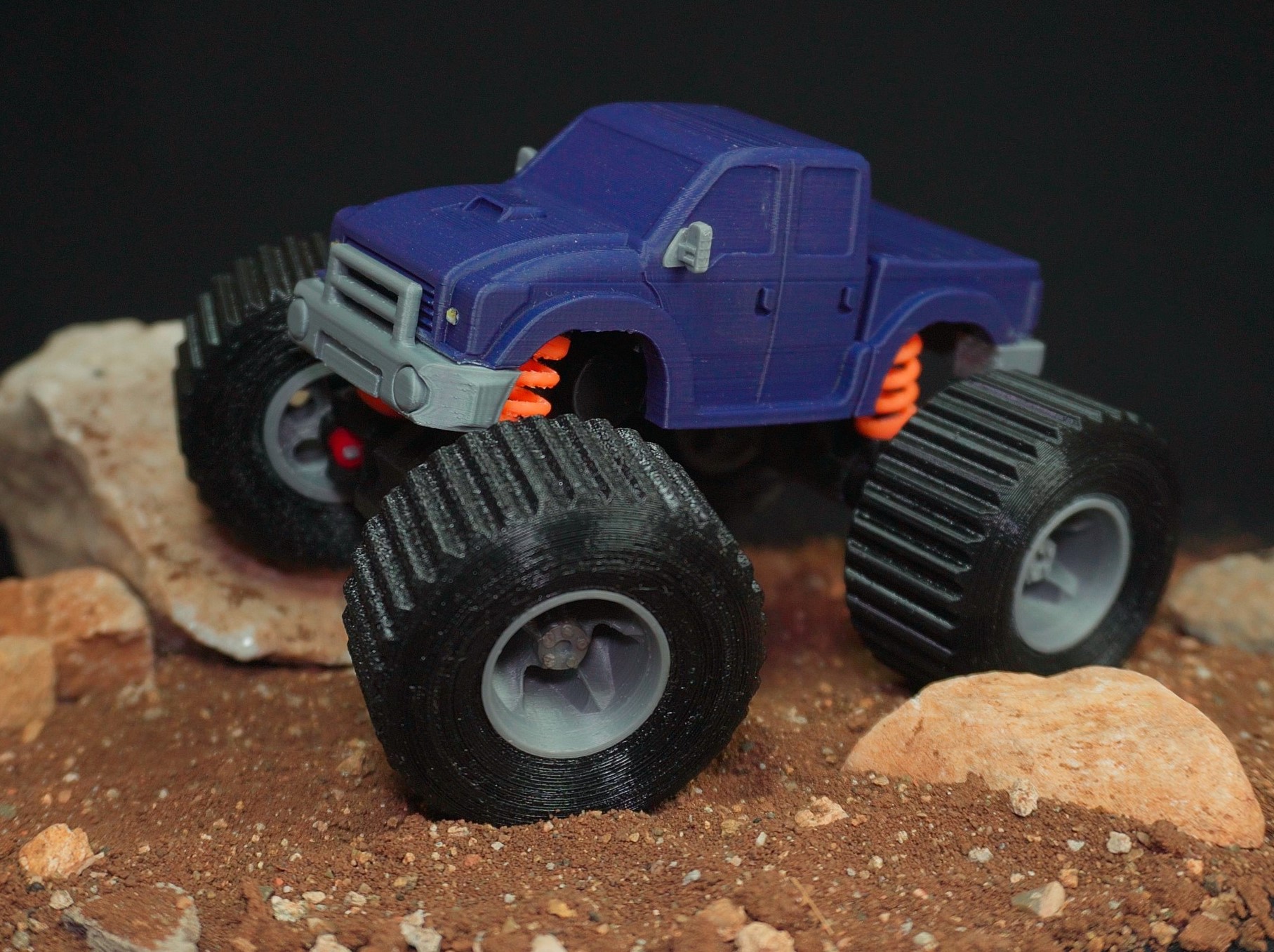 rc monster truck 1 32 scale rc toy monster truck rc monster truck 1 32 scale remote controlled  3D print model - Mito3D