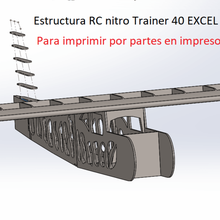 rc nitro trainer 40 v1 15m structure game monitoring aeroplane 3d print model - Mito3D