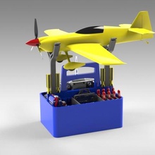 rc Flugzeug Drohne Feld toolbox konfigurierbar design gadget apple iphone cell tools aircraft simulator 3d aviation cr-10 ender prusa 2019 model boeing airbus toys money coins piggy bank jet remote 3d print model - Mito3D