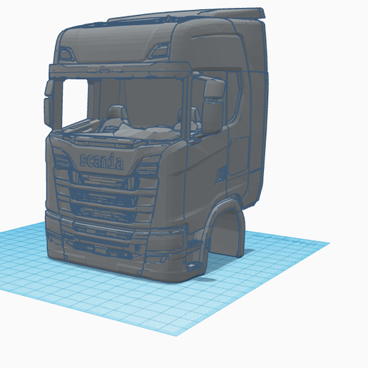 rc scania s730 cab gadget trucks scale cabine model tuning 3D print model - Mito3D