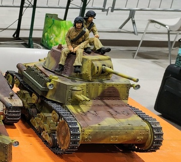 rc tank kendinden tahrikli 75 18 m40 carro silahlı m13 40 1 10 ölçek model İtalyan 3d basılı tankı 3d print model - Mito3D
