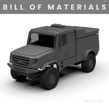 rc caminhão maz carro esporte mk2 4x4 materiais jogos 3d print model - Mito3D