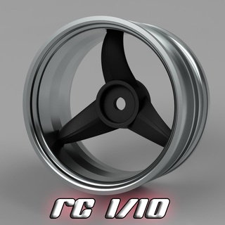 rc tw1 ruedas 1 10 coche RC rcdrift deriva rcrally personalizado corazón rcwheels rccustom llantas 12hex 3d print model - Mito3D
