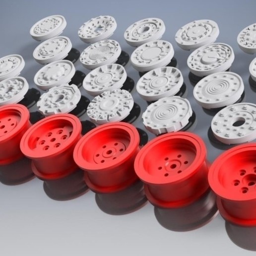 rc wheel beadlock 1 10 truck game model axial rim rims dakar 3D print model - Mito3D