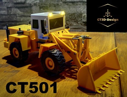 rc wheel loader - ct501 1 32 model toys 3d print model - Mito3D