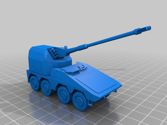 rch 155 mm howitzer artillery germany military miscellaneous uncategorized 3d print model - Mito3D