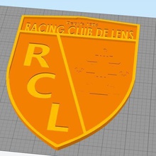 rclens logotipo vários lente rcl racing club 3d print model - Mito3D
