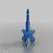 rcs honeycomb rocket toy 3d print model - Mito3D
