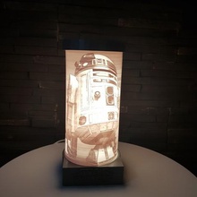 r2d2 lamp star wars various desk light led 3d print model - Mito3D
