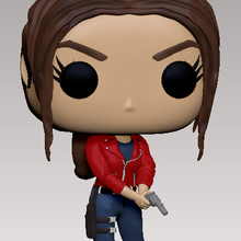 re2 claire redfield funko chibi rie toy cartoon resident evil 3d print model - Mito3D