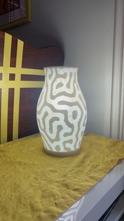 réaction diffusion lampe Accueil maison math art vase 3d print model - Mito3D