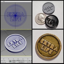 ready player one extra life coin cap various movie prop quarter 3d print model - Mito3D