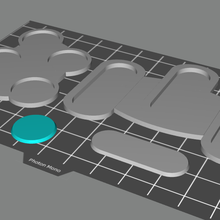pronto impressão bases 15mm escuro jogos guerra 3d print model - Mito3D