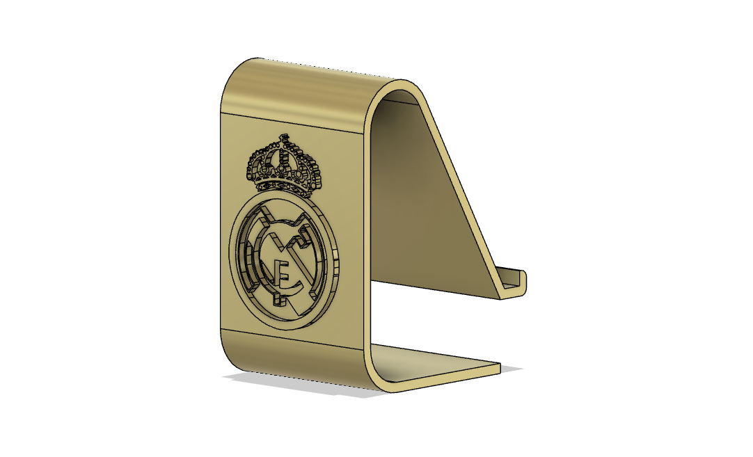 réel Madrid Téléphone titulaire soutien porte téléphone supporter logo football 3D print model - Mito3D