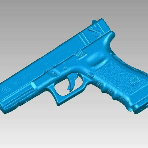 real glock 18c réplica 3d escanear pistola disparar disparo arma fuego munición 9mm 3D print model - Mito3D