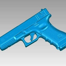 real glock 18c réplica 3d Varredura arma fogo atirar tiroteio munição 9mm pistola 3d print model - Mito3D