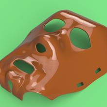 real halloween mask v01 magic ritual sport 3d-print cnc art design sculpture wood carving woodcarving milling engraving capacity evil spirits man character theater emotion theatrical sad smiling carnival facial decor decoration masquerade comedy tragedy dramaturgy drama disguise laugh face magical 3d print model - Mito3D