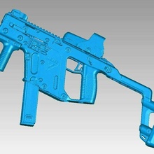 real kriss vector replica 3d scan gun rifle assault cqb firearm weapon ammo 3d print model - Mito3D