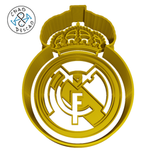 real madrid - football cookie cutter fondant polymer clay gadget spain futbol club barcelona pastry play-doh 3d print model - Mito3D