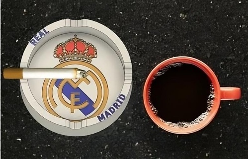 réel Madrid cendrier Real Football football 3ddesign sports équipe crête passionné cool unique fumée fumeur 3d print model - Mito3D