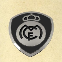 real madrid detachable badge futbol club hala fifa cristiano ronaldo escudo chamions league 3d print model - Mito3D