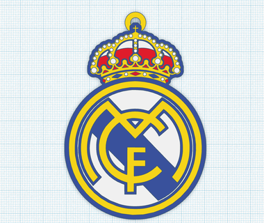 real madrid keychain soccer 3d design stl file printing accessories key rings sport team collectible decoration art gift fans 3d print model - Mito3D