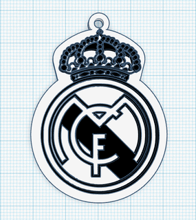 real madrid keychain Jewelry keychain necklace earrings earrings real madrid cr7 cristiano ronaldo madrid  3d print model - Mito3D