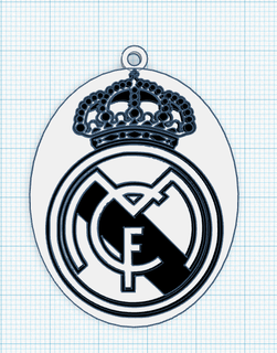 real madrid keychain Jewelry necklace earrings cr7 cristiano ronaldo 3d print model - Mito3D