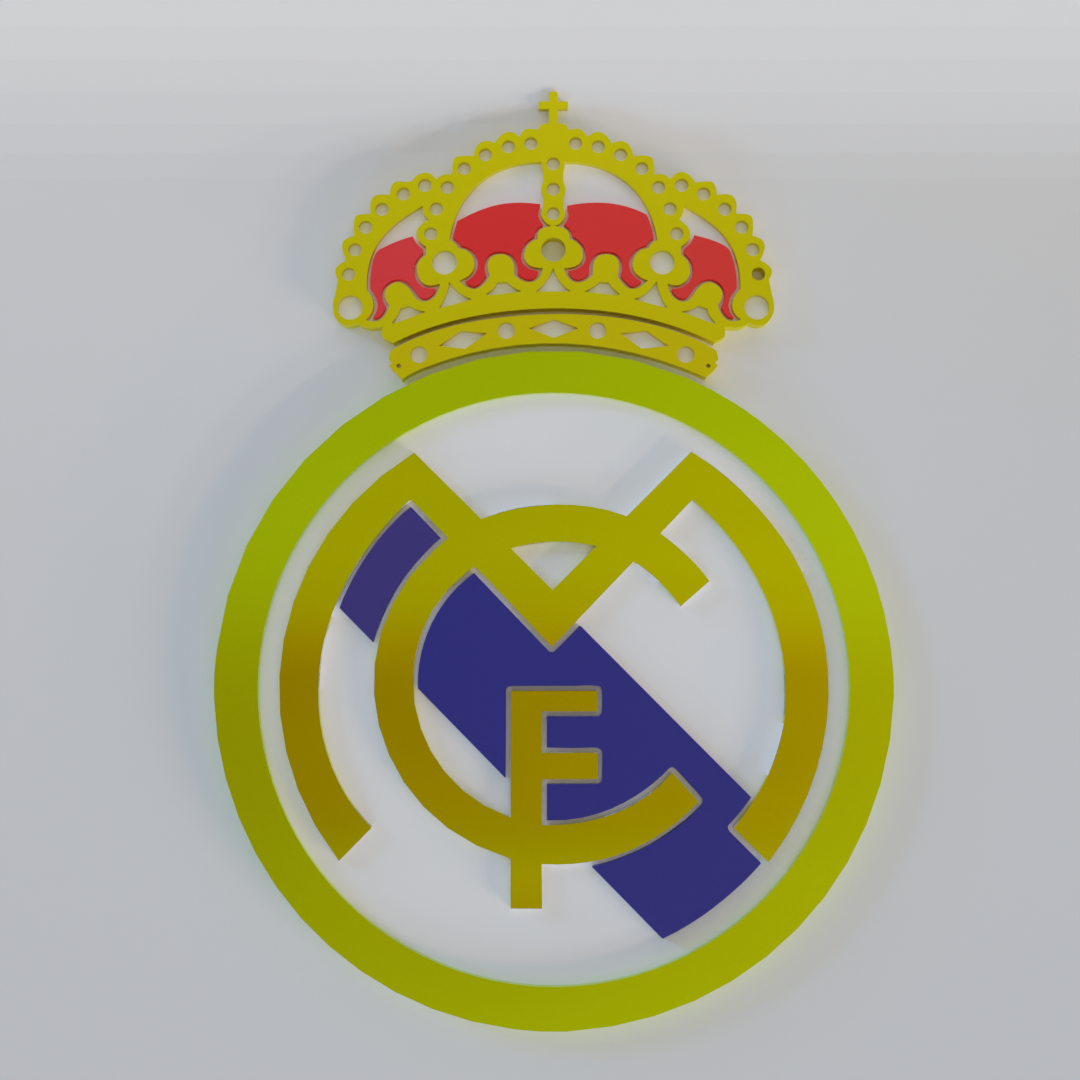 gerçek Madrid logo Futbol spor takım 3D print model - Mito3D