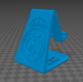 real madrid phone support telephone soccer 3d print model - Mito3D