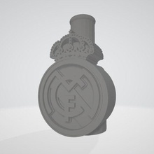 real madri escudo bocal shisha extrusora bongo futebol 3d print model - Mito3D