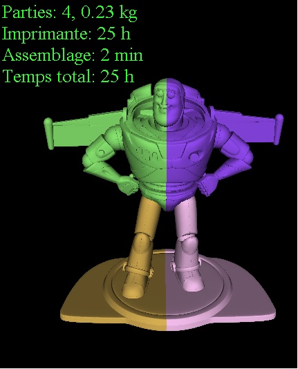 gerçek boyut vızıltı yıldırım Şimşek 3D print model - Mito3D