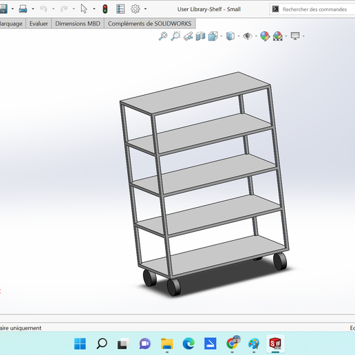 real Tamanho estante 3D print model - Mito3D