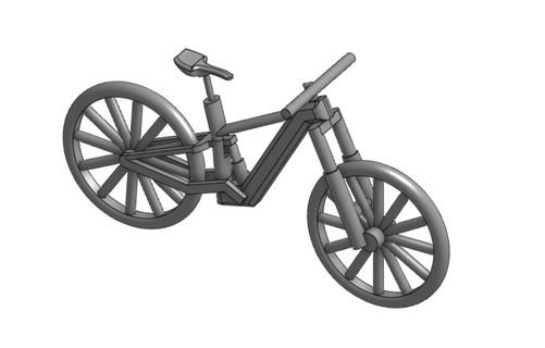 gerçekçi bisiklet oyuncak sürmek 3d print model - Mito3D