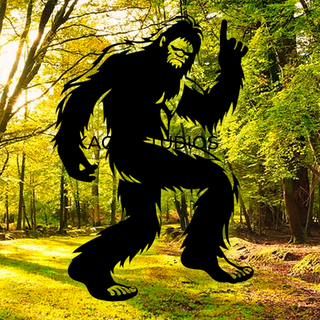 realistic dancing bigfoot wall art christmas sasquatch decor 2d Various decoration keychain home toy game holiday tree ornament room mountains squatchy 3d print model - Mito3D