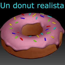 realistische donut Kunst doughnut Verglasung toppings Vereisung Zuckerguss 3d print model - Mito3D