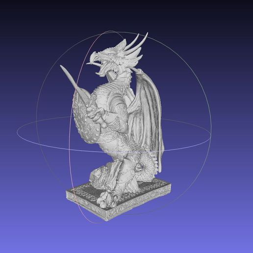 realista continuar estatua modelo escultura antiguo mitología monstruo criatura bestia armas proteger fantasía ficticio mágico lagartija cabeza ciencia ficción leyenda historia Arte 3D print model - Mito3D