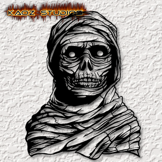 realistic mummy wall art halloween decor 2d undead cemetery grave yard stone coffin graveyard zombie skull free skeleton home decoration haunted 3d print model - Mito3D