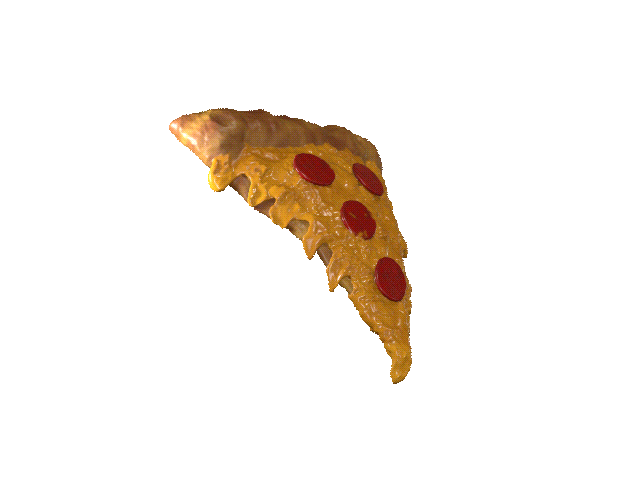 realistisch geschnitten Pizza Lebensmittel Nachspeisen Paletten Eis Sahne Küche modisch ästhetisch 3D print model - Mito3D