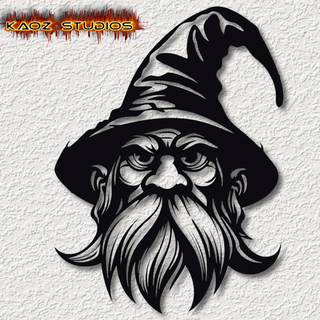 realistic warlock wall art halloween decor witch witchcraft craft movie wizard cauldron haunted spirit spell broom home decoration free 2d 3d print model - Mito3D