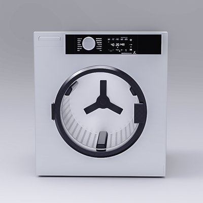 realistic washing machine 3d model - enhance renders visualizations home modeling laundry hyper-realistic textures materials digital asset visualization rendering architecture interior design product presentation virtual environment art 3d print model - Mito3D